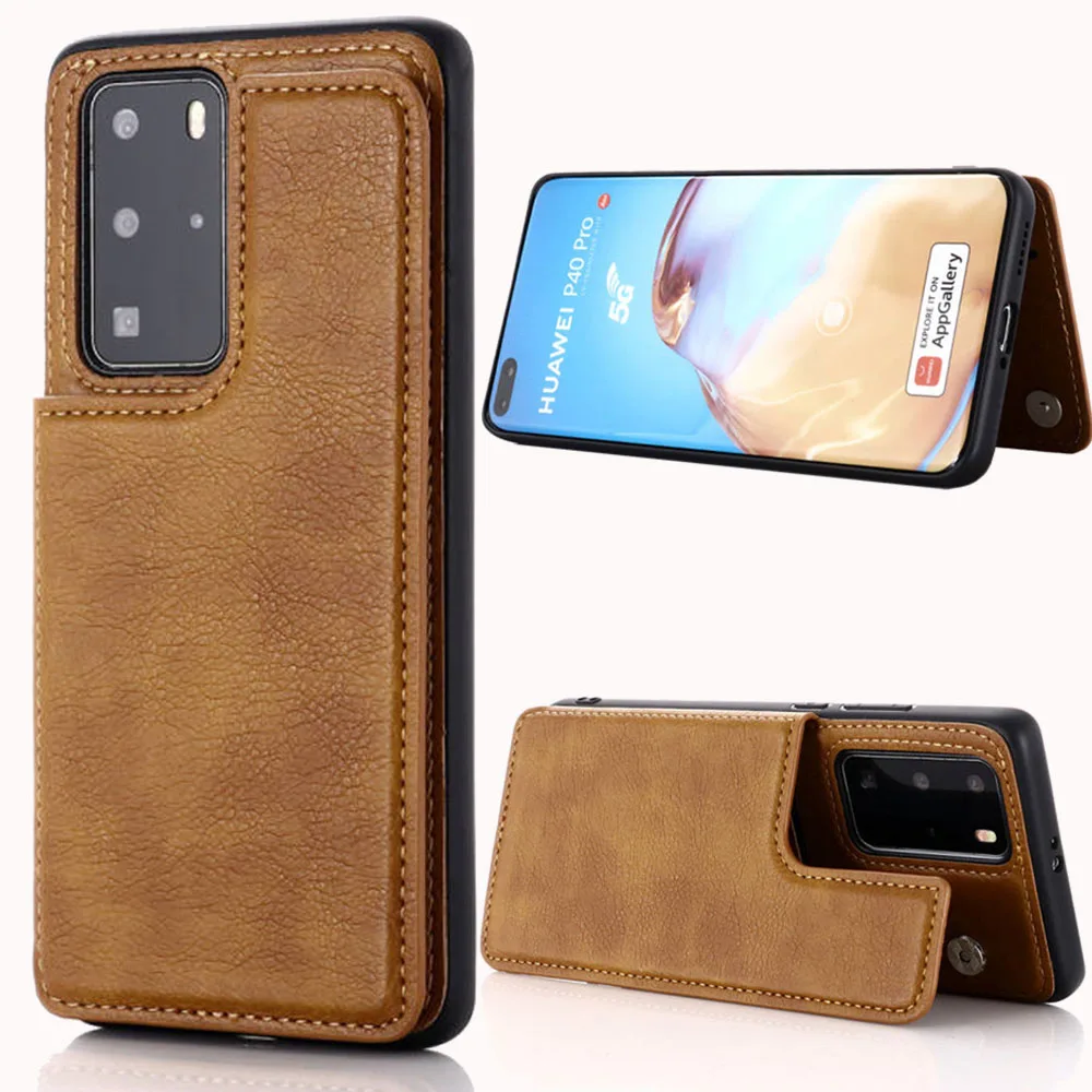 

Leather flip case For Huawei P30 P40 Pro P30lite Mate30Pro Nova5T P40 Llte e Nova3i For Honor 20 Cover Wallet