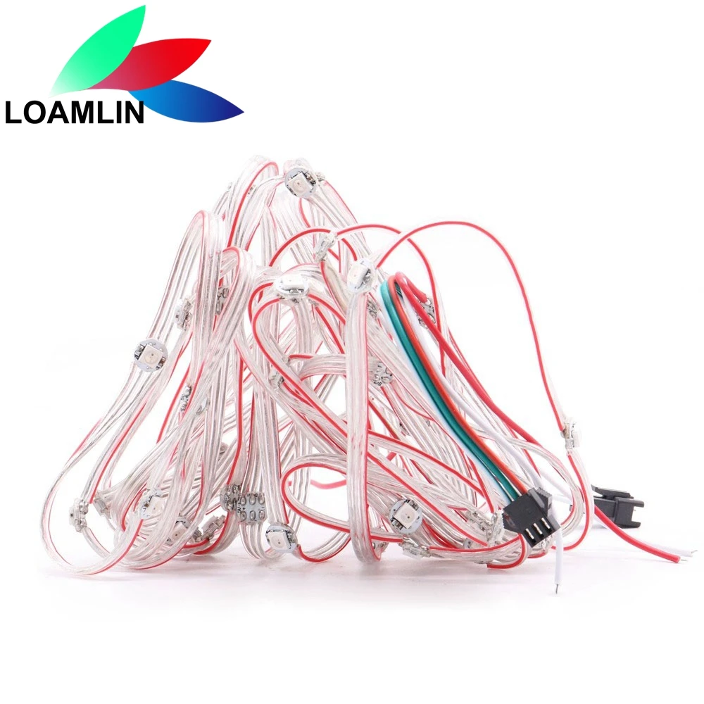 10/25/50Led s/String WS2812B пикселей RGB светодиодный модуль радиатор платы узлы