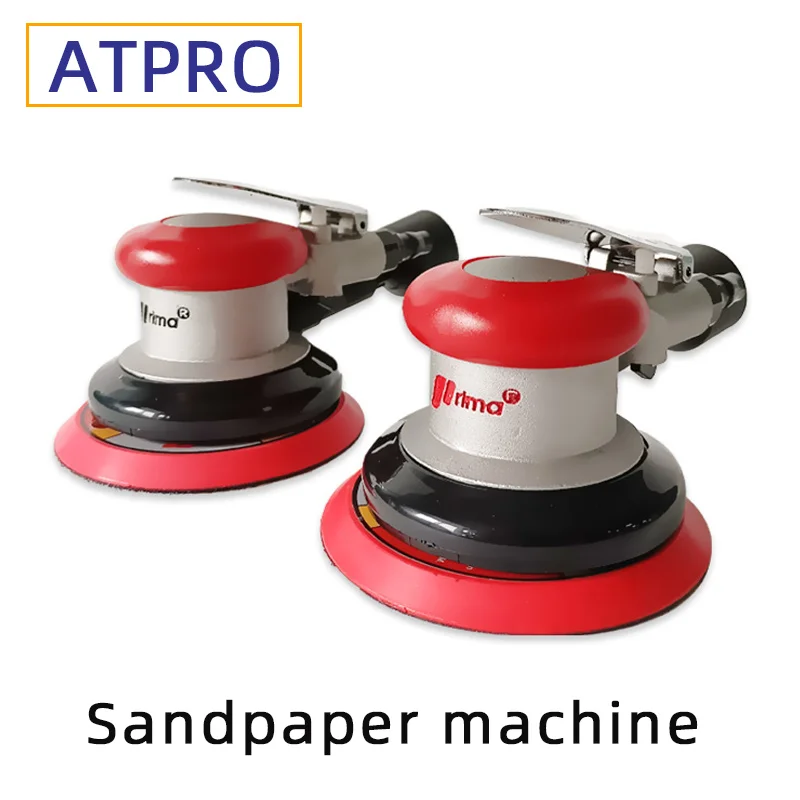 Prima 5 Inch Pneumatic Grinder Sandpaper Machine Industrial Grade Air Grinder Automobile Grinding Putty Dry Grinder