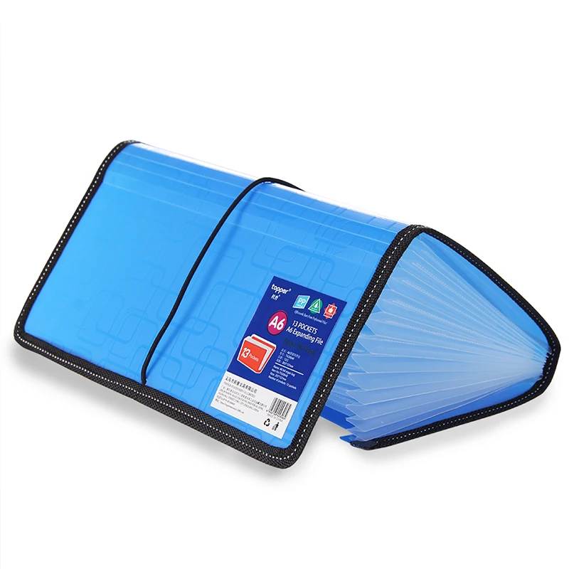 10 Color A6 Expanding 13 Pockets Accordion Folder Style Bills Receipt File Storage Paper Document Organizer Office School Supply |