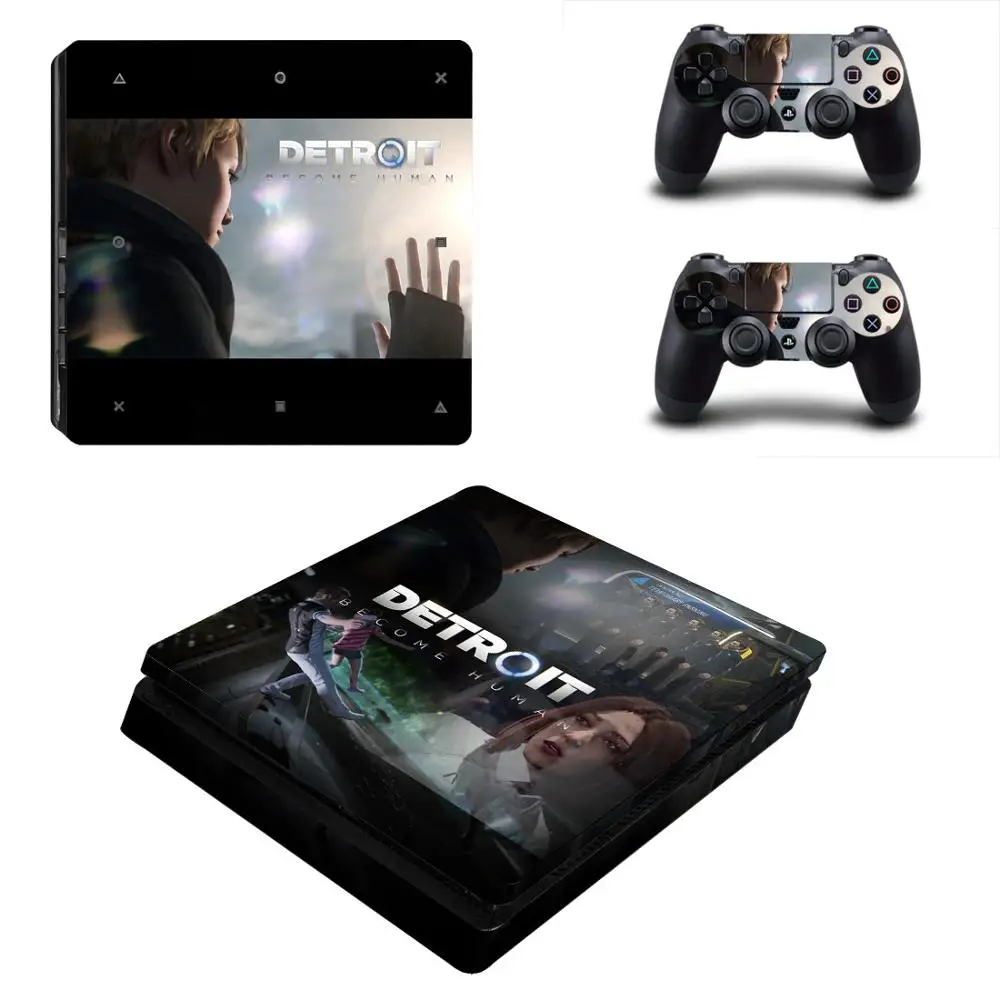 Detroit стать человека PS4 тонкий Стикеры s Play station 4 кожи наклейки для Игровые