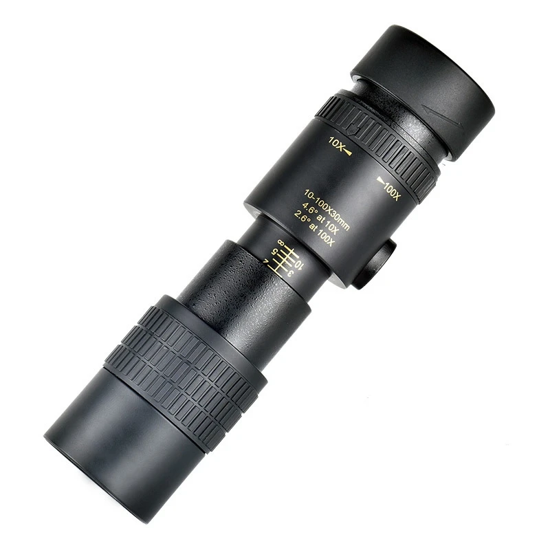 

4K 10-300X40mm Super Telephoto Zoom Monocular Telescope with Bak4 Prism Lens for Beach Travel Outdoor Activities Sports