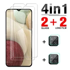 Закаленное стекло с полным покрытием для Samsung Galaxy A12, Защитное стекло для объектива камеры Sansung Sumsung Samsong A 12 12A 6,5