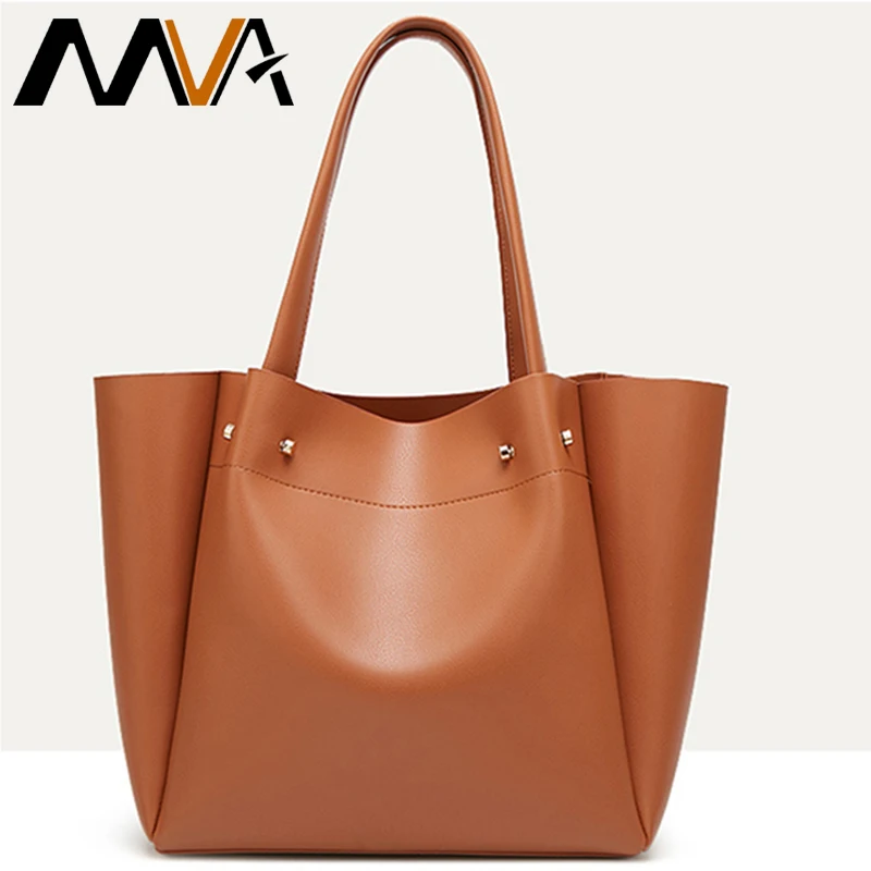 MVA кожанная женская сумка роскошные женские сумки дизайнерские большие с ручкой
