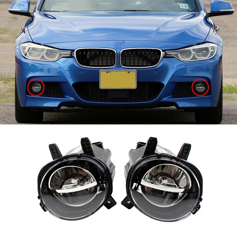 

Car LED Fog Lamp Light for BMW 3 Series F30 F35 2016-2018 63177315559 63177315560 Fog Light Signal Lamp