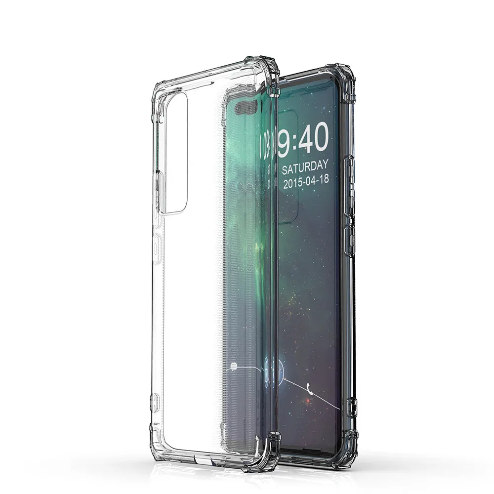 

Transparent Phone Case for Huawei Mate 40 30 Pro Y8P Y9A Y5P P40 P30 P Smatrt 2020 Clear Anti-knock Shockproof Soft TPU Cover