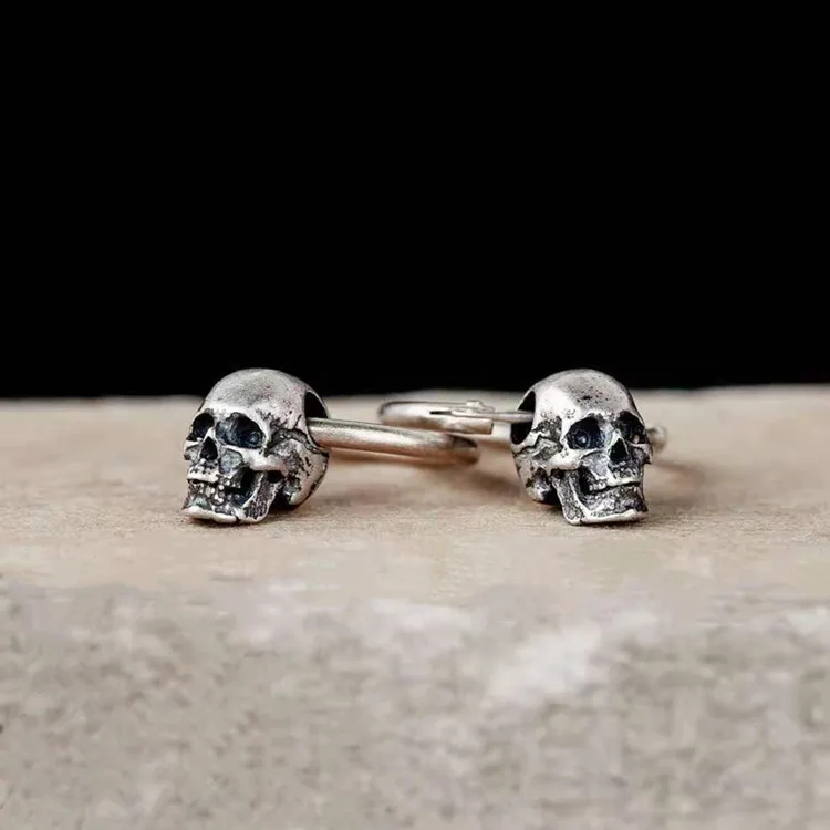 

New Demon Skull Stud Earrings Nordic Retro Viking Earrings Pirate Biker Jewelry for Men Women Party Earrings Jewelry Gift