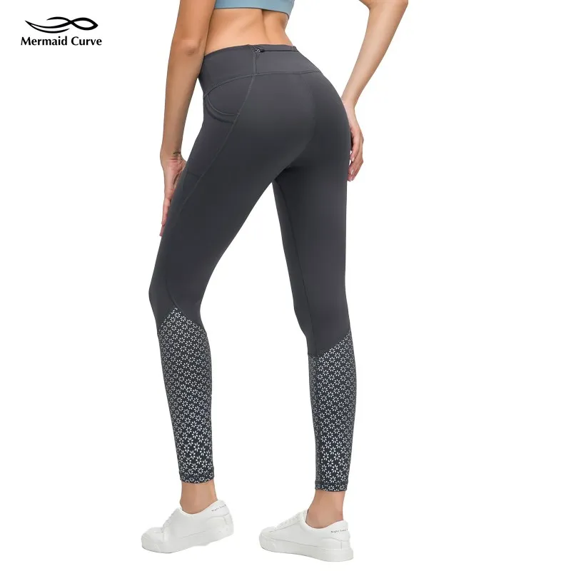 Женские облегающие леггинсы с высокой талией принтом для тренажерного зала