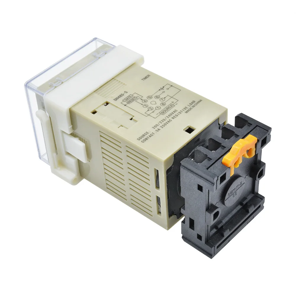 DH48S S 0 1 s 990h AC 110V 220V DC 12V 24V повторный цикл SPDT программируемый таймер реле времени с
