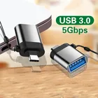 Переходник USB OTG с USB 3,0 на Type C папа для Samsung S20 Xiaomi mi 9 10 USB-C OTG