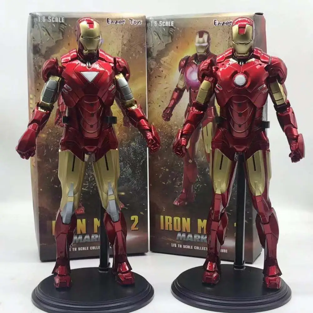 two styles in box 30 см Мстители 4 завершающей Бесконечность войны в двух вариантах: Железный человек 2 MARK IV MARK VI ПВХ 1/6TH весы фигурка коллекционная - Цвет: two styles in box