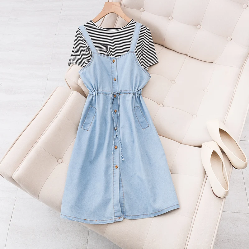 Лето 2019 большой размер женская тонкая полосатая футболка с надписью Fat Sister +