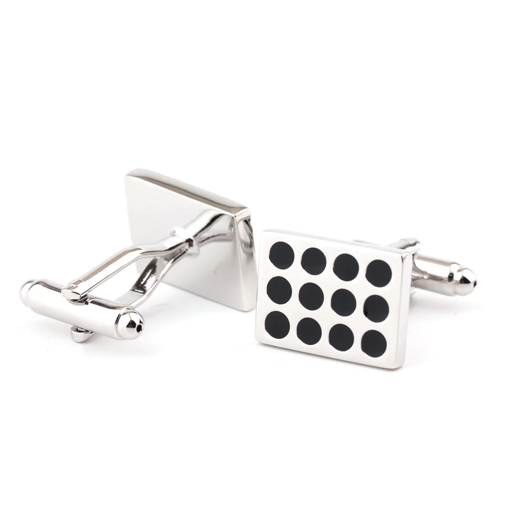 New Brand Cuff Links black strip design for men cufflinks Paint men's shirt buttons Luxury brand cufflink cuff link | Украшения и