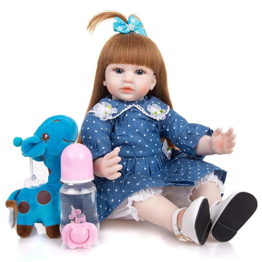 KEIUMI 19 Inch DIY Long Hair Fashion Reborn Baby Dolls Cloth Body Girl Doll Gifts For Children Birthday Xmas Gift | Игрушки и хобби