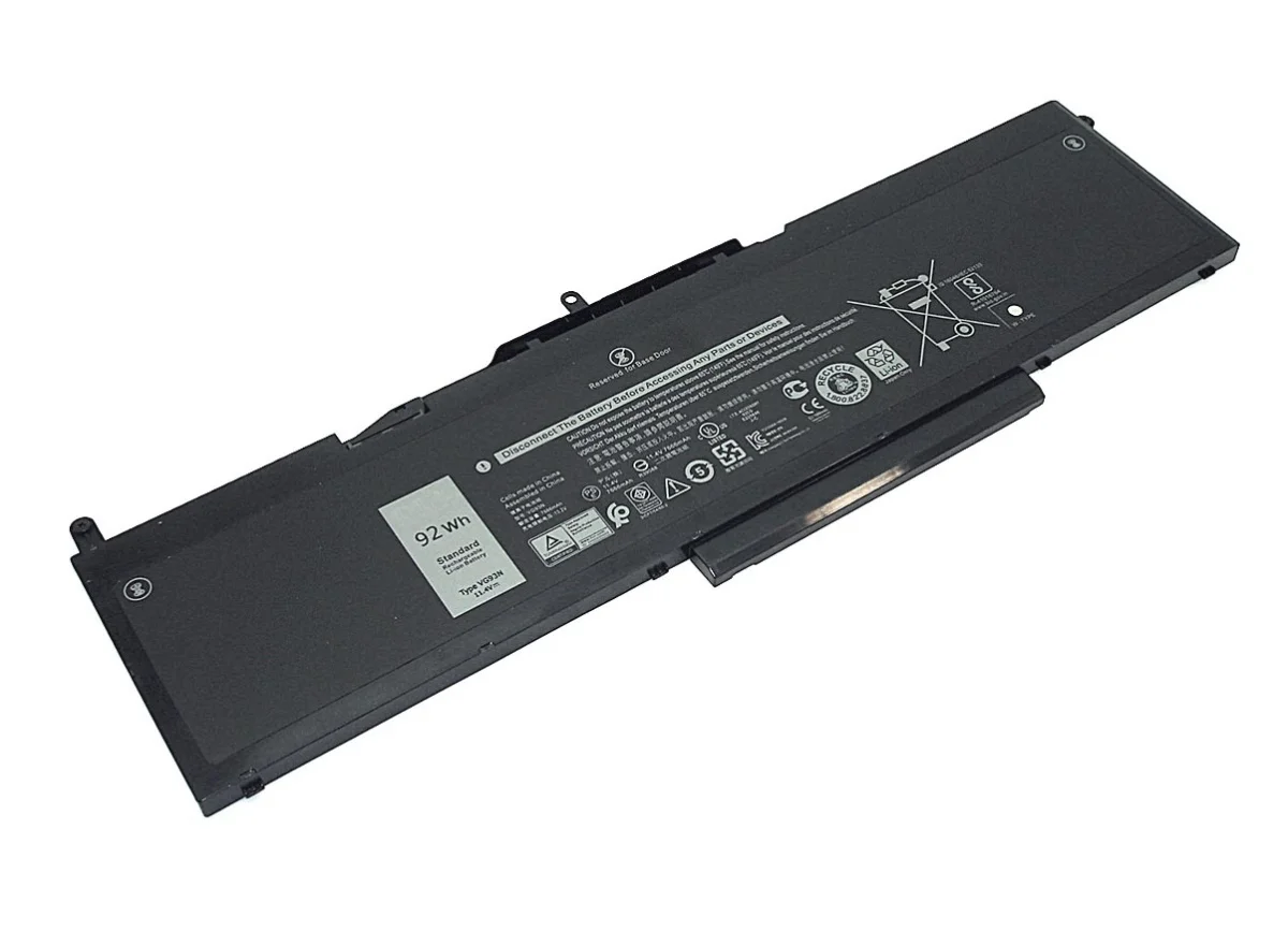 Аккумулятор NY5PG VG93N WFWKK для Dell Latitude 5580 5591 Precision 15 3520 3530 Series 11.4V (7666mAh) | Компьютеры и