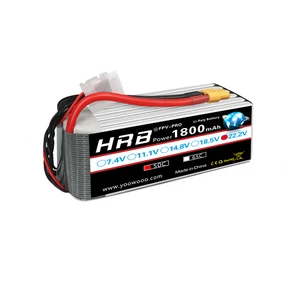 Аккумулятор HRB 6S Lipo 22,2 в 1800 мАч 50C Lipo 50C с разъемом XT60 AKKU RC Lipo FPV RC Квадрокоптер Дрон Trex 380L 450 Вертолет