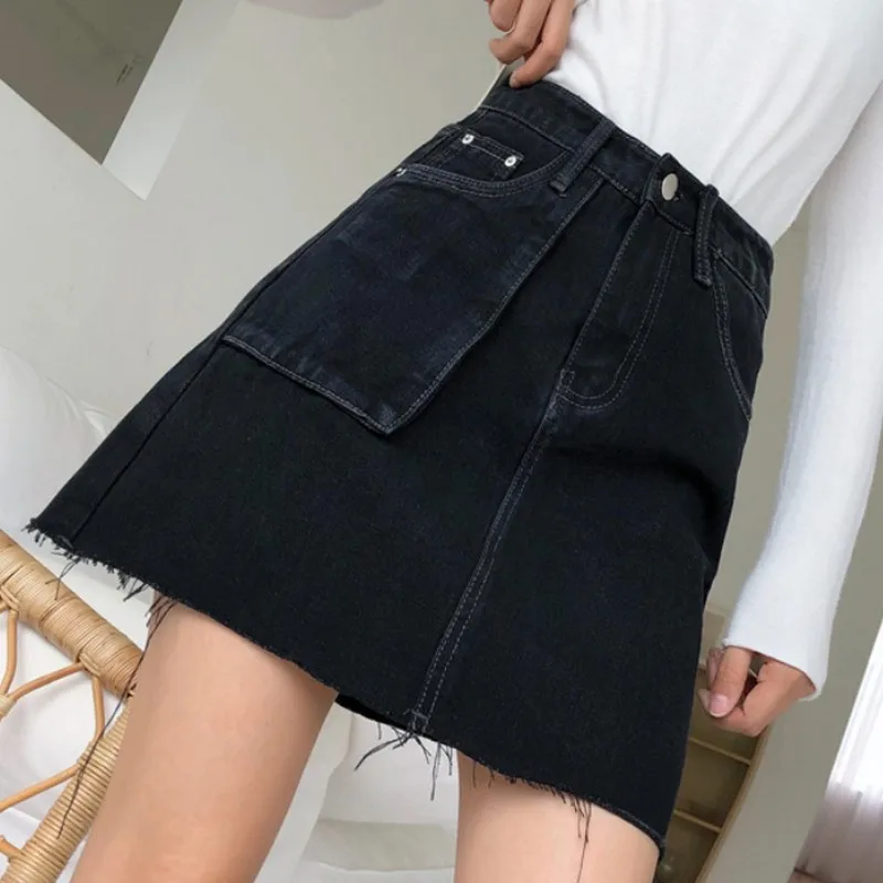Летняя женская юбка с высокой талией юбки женские s трапециевидная мини-юбка