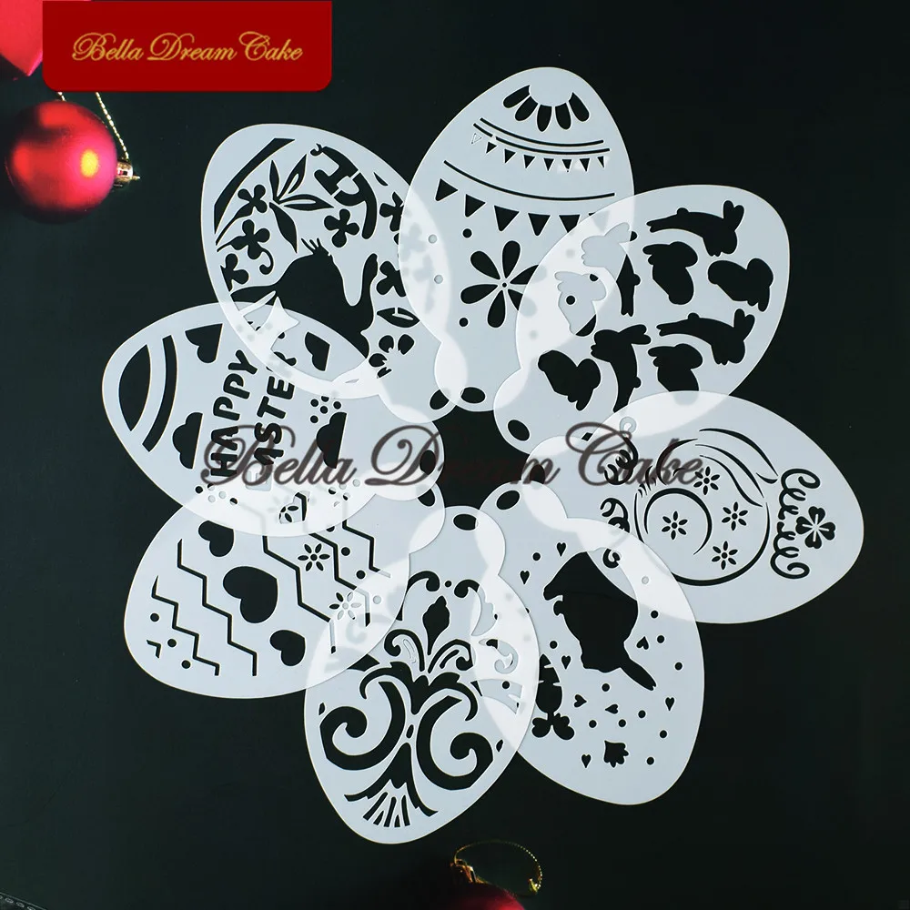 Трафарет для печенья пасхальное яйцо ручная работа трафарет кофе домашних