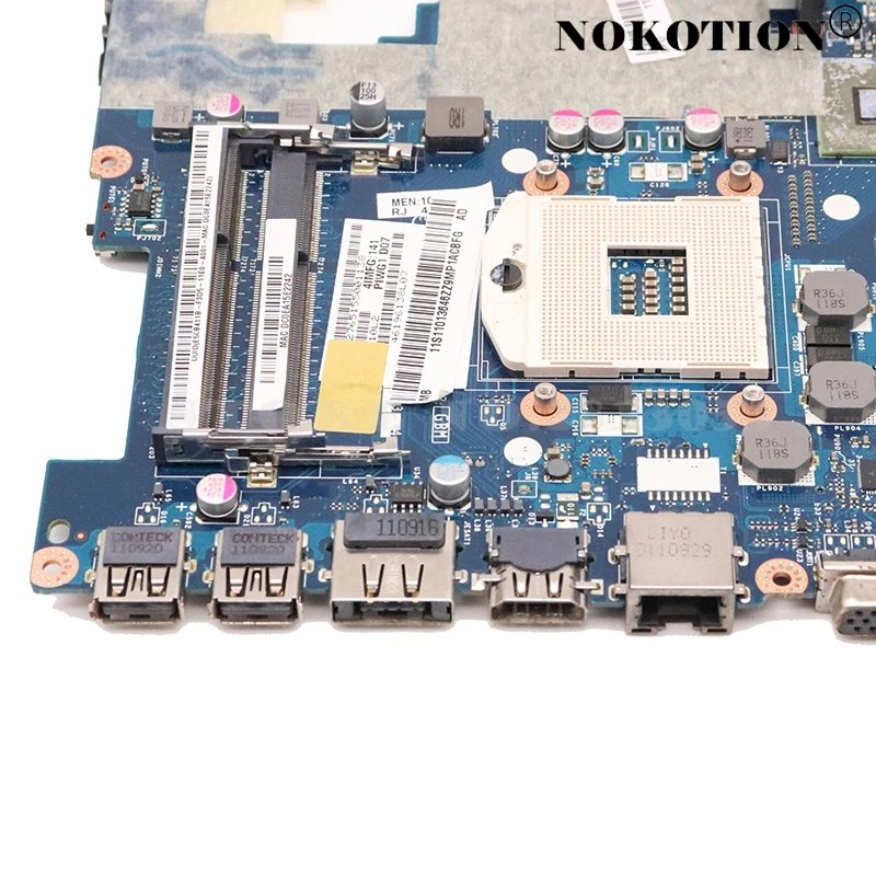NOKOTION PIWG1 LA-6751P 11S10250000 для Lenovo IdeaPad G470 14-дюймовая Материнская плата ноутбука HM65 DDR3