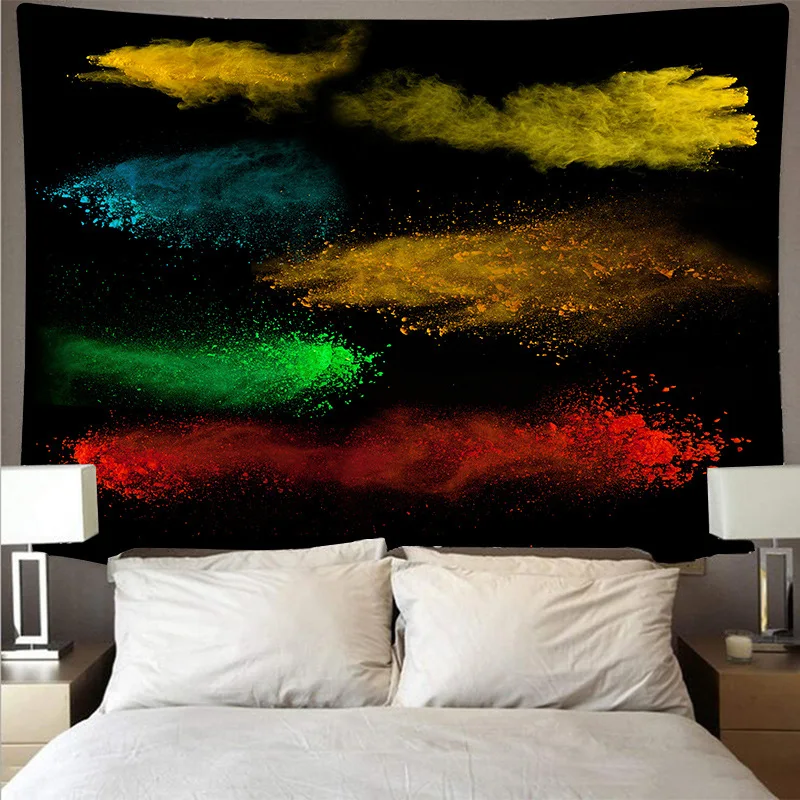 

colorful pigment wall cloth drop shipping wall fabric tapestry boho wall art carpet wall decoration cloth