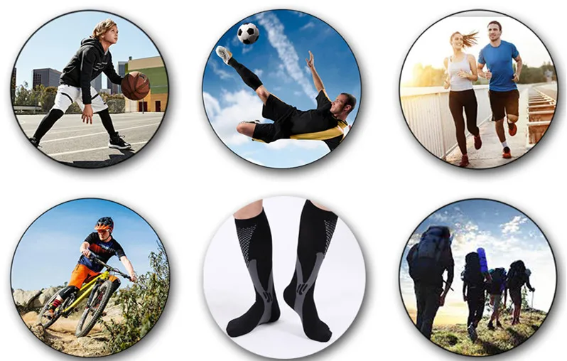 SFIT Компрессионные гольфы для бега Chaussette Футбол Баскетбол Велоспорт Homme носки для спорта на открытом воздухе мужские велосипедные носки