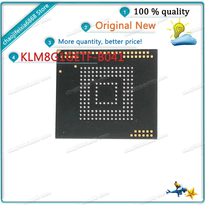 Новый оригинальный флэш-чип памяти KLM8G1GETF BGA153 1 шт./лот | Электронные компоненты и