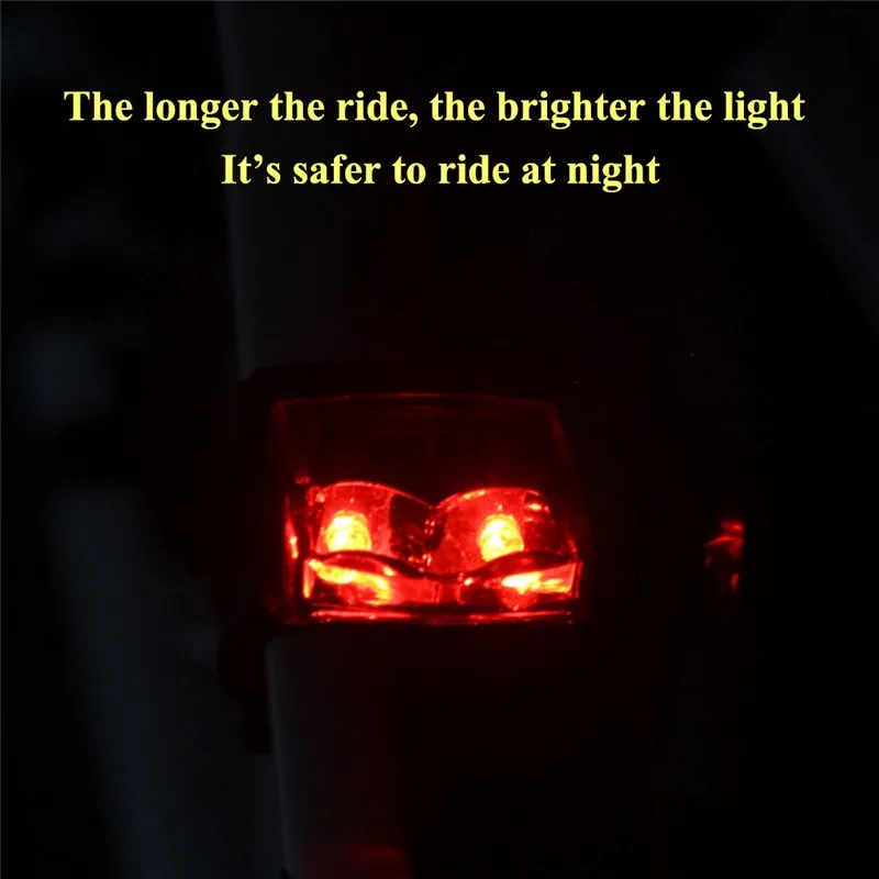 

Bicycle Warning Taillight Magnetic Power Generate Safety Flashlight Induction Tail Light Waterproof Rear Bike Accessories