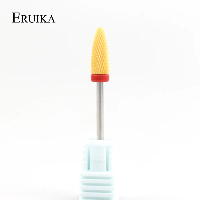 1 шт. желтая керамическая фреза для маникюра|Принадлежности дизайна ногтей| |