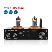 pj miaolai hifi m9 bt 5 0 audio 6k4 tube pre amplifier rca usb pc aux treble and bass adjustment for home theater system diy