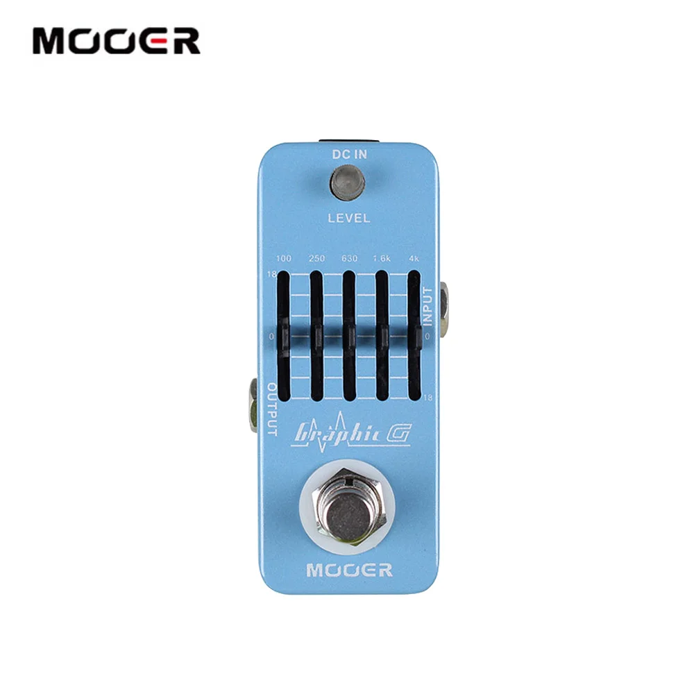Микрогитарный эквалайзер MOOER Graphic G педаль эффектов 5 полос графический с