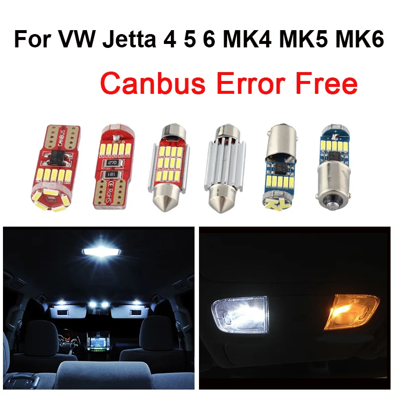 Автомобильные светодиодные лампы Canbus белые без ошибок для салона чтения карты