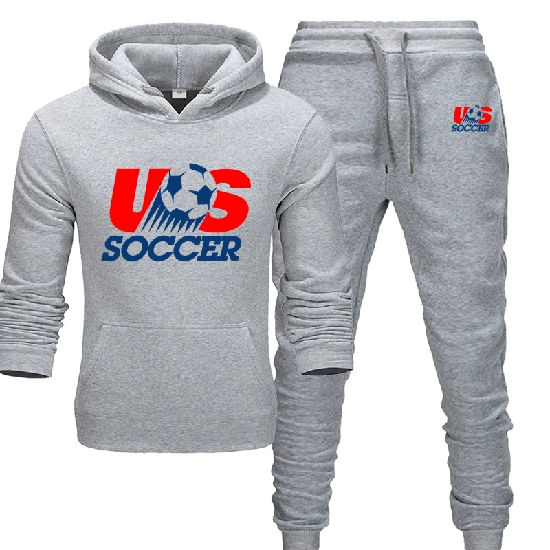 

Костюм спортивный мужской теплый из чистого хлопка, с начесом