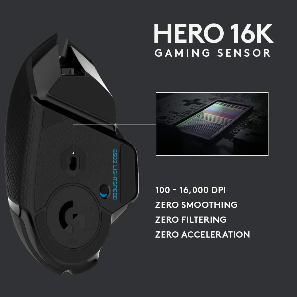Logitech G502HERO/G502SE игровой Мышь высокой производительности беспроводной Подсветка с