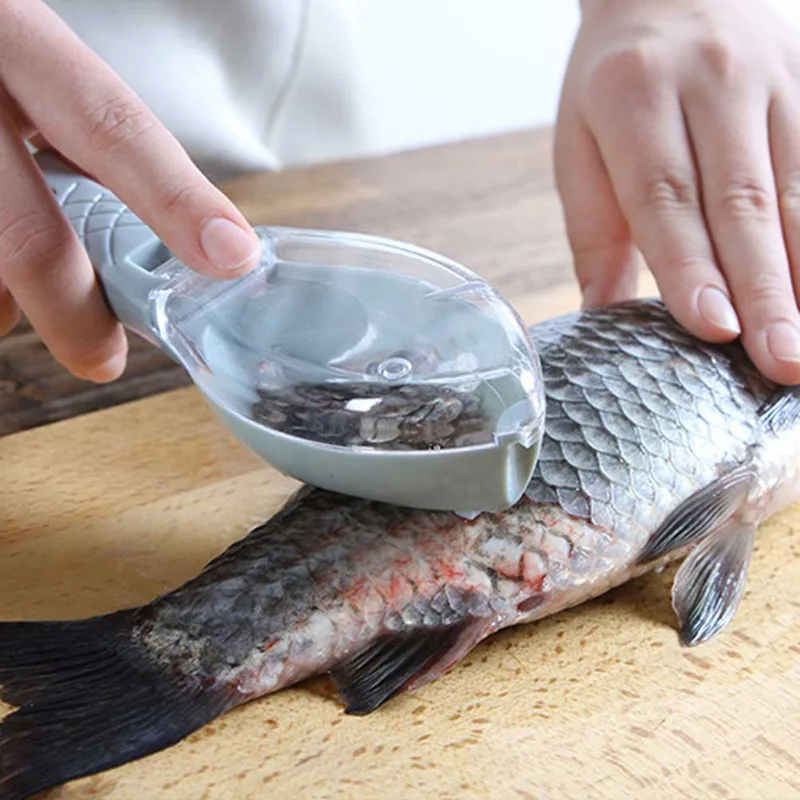 

Fish Scale Brush Scraper Kitchen Cooking Gadget Scraping Brush Fishing Tool Accessories Peeler Quick Cleaning Fish Skin