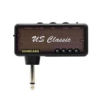 sonicake portable guitar amplifier electric guitar headphone amp light weight design come with usb chargeable cable