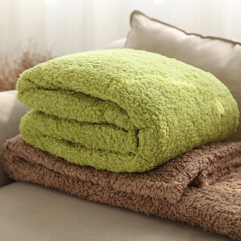 

Lamb Wool Blanket Warm Sofa Blanket Cover Blanket Polar Fleece Blanket Office Nap Blanket Air Conditioning Blanket