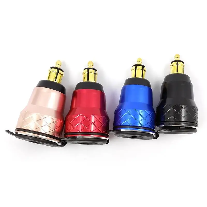Черное зарядное устройство из алюминиевого сплава Quick Charge 3 0 с двумя USB-портами