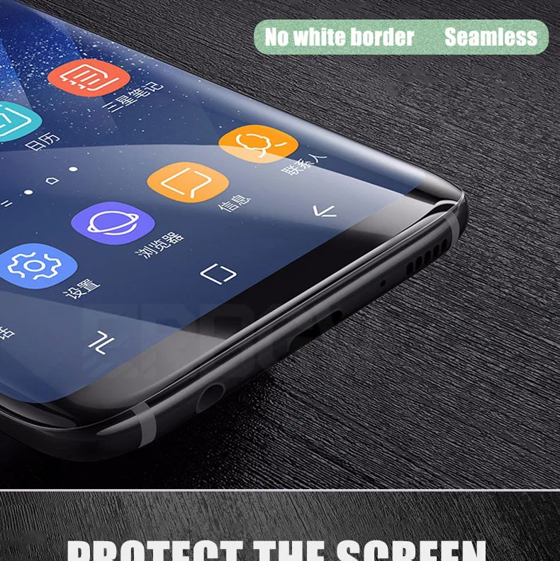 9D полное покрытие мягкая Гидрогелевая пленка для samsung Galaxy S8 S9 S7 S6 Edge Plus Note 8 9 Защитная пленка для экрана S8Plus S9Plus не стекло