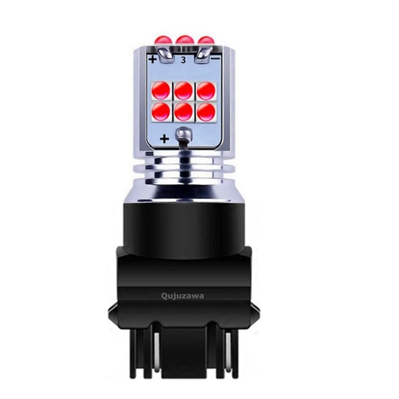2PCS T25 3157 3156 3057 3457 4157 P27/7W P27W Super Bright 1800LM LED Car Reverse Lamps Daytime Running Lights Turn Signal Bulbs