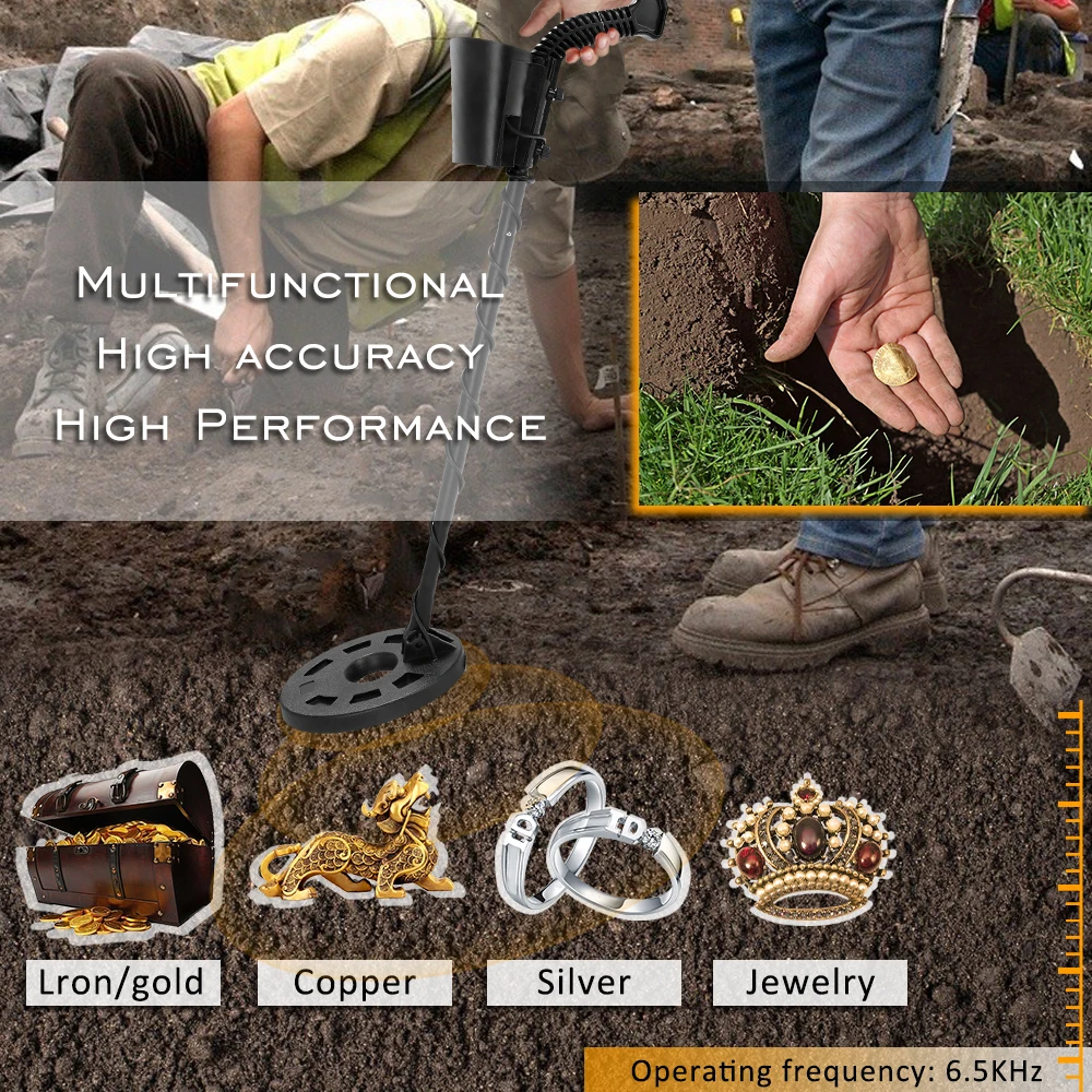 Профессиональный портативный подземный металлоискатель KKmoon подводный