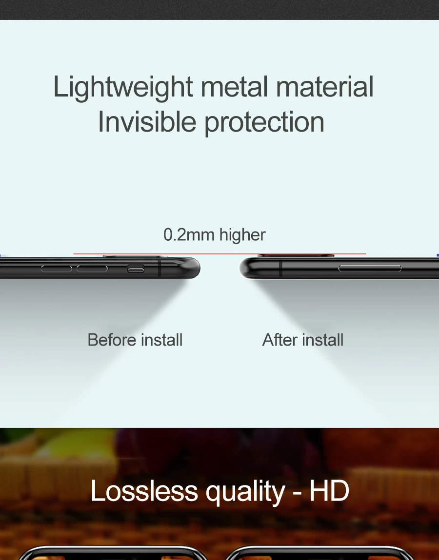 Защитная пленка для объектива камеры для iPhone 11 Pro XS Max XR X чехол металлический защитный чехол для объектива телефона для iPhone X XR XS 11 Pro Чехол