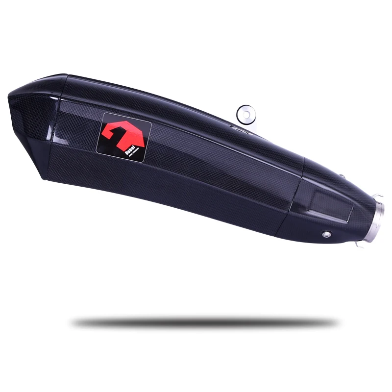 

Универсальный мотоциклетный глушитель выхлопной трубы, модифицированный, из нержавеющей стали, углеродное волокно, подходит для большинст...