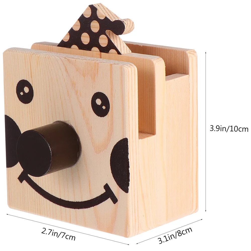 

Wooden Lovely Clown Eyeglass Holder Creative Pen Holders Stationery Supplies