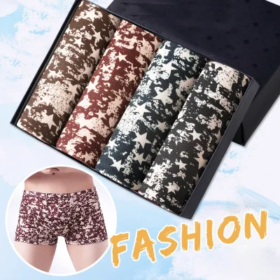 T13 4Pcs \ Комплект трусиков Для мужчин s нижнее белье, трусы-боксеры из мягкой ткани мужские трусы-боксеры из модала прочны боксерские трусы плюс Размеры трусы-боксеры с изображением Для мужчин нижнее белье Лот - Цвет: T13