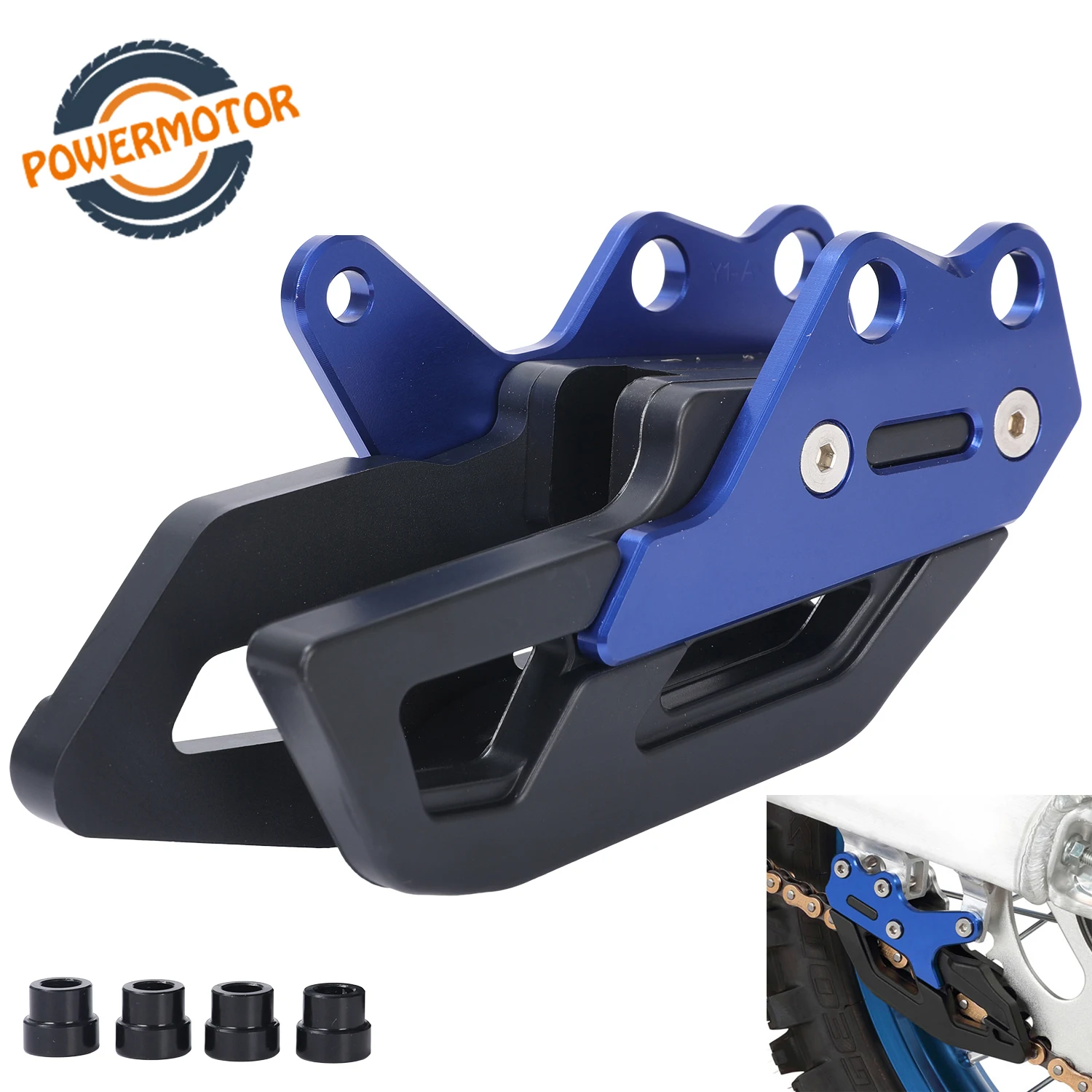 Защита направляющей цепи мотоцикла Защитная пленка для звездочек YAMAHA YZ125 YZ250 08-16