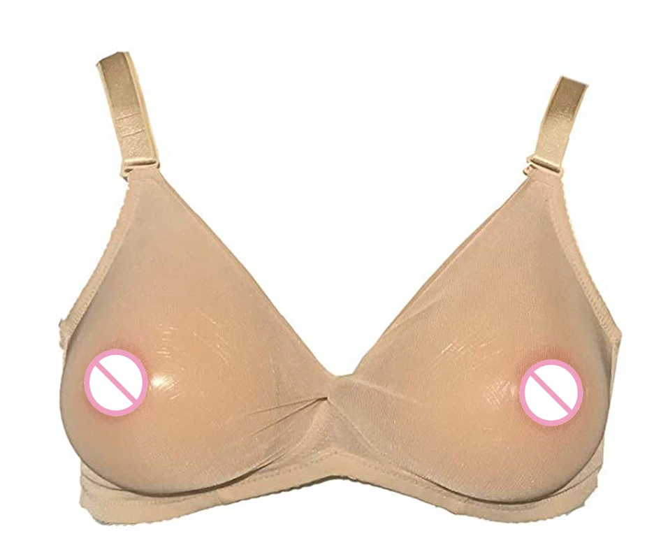 

See-Through Pocket Bra for Silicone Breast Forms Crossdresser Ajusen