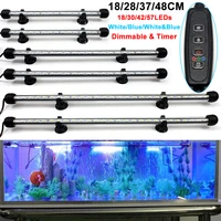18283748cm aquarium light submersible led tank light with timer auto underwater fish lamp aquariums decor lighting plant lamp