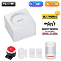 fuers g95 wireless alarm wifi gsm security alarm system tuya app control motion detector sensor burglar alarm system