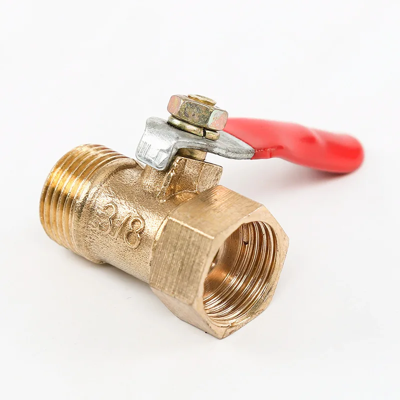 

Brass Mini Shut Off Ball Valve 1/8" 1/4'' 3/8'' 1/2'' Female to Male BSP Threaded Air Water Oil Flow Control Plumbing Fitting