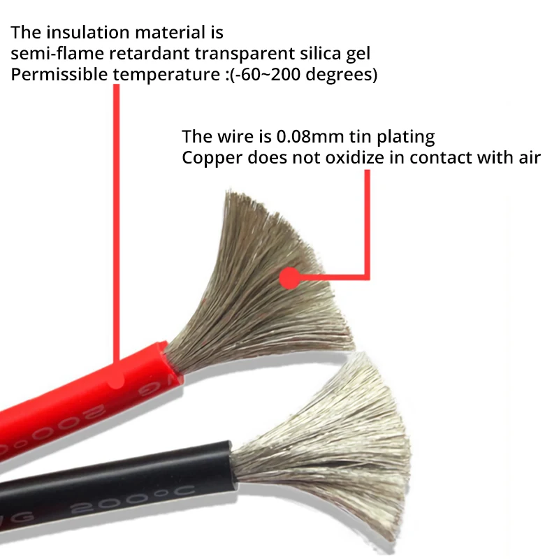 20M a lot 8AWG Heatproof Soft Silicone Wire Connect Cable For RC Model Battery Part